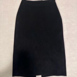 Babaton faux suede pencil skirt